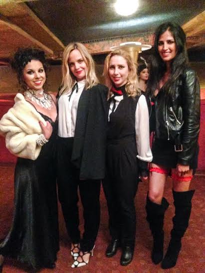 Daphne Tenne with Mena Suvari and Kayla Strada from the left (also in 'Love Is') and actress Oksana Maria Lorczak on the right 